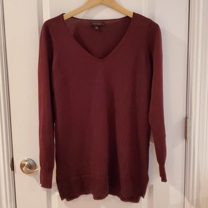 Ann taylor burgundy sweater